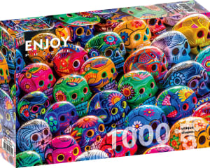 Colorful Skulls Cultural Art By Enjoy