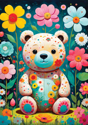 Flower Teddy Bear Game & Toy By Enjoy