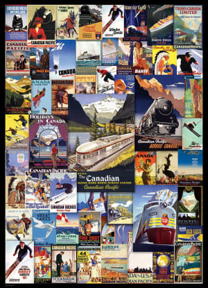 Canadian Pacific - Railroad Adventures Collage By Eurographics