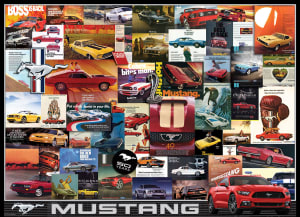 Ford Mustang (Vintage Ads) Collage By Eurographics