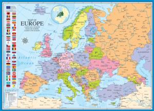 Map of Europe Europe Jigsaw Puzzle By Eurographics