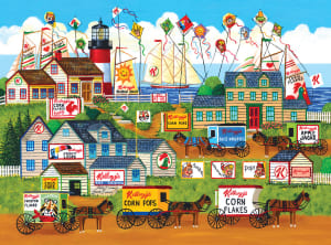 Town by the Sea Beach & Ocean By RoseArt