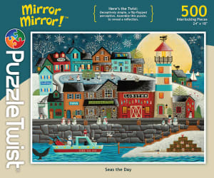Seas the Day - Mirror Mirror! Folk Art By PuzzleTwist