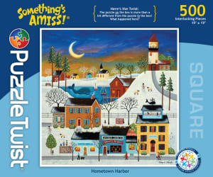 Hometown Harbor - Something's Amiss! Folk Art By PuzzleTwist