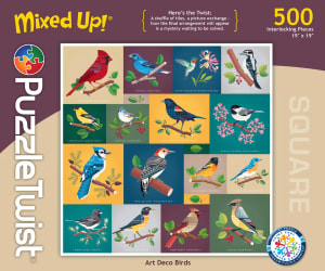 Art Deco Birds - Mixed Up! Collage By PuzzleTwist