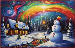 Colorful Christmas Christmas By SunsOut