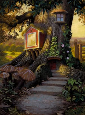 The Studio of Gnoman Rockwell Nature By GoodWay Puzzles