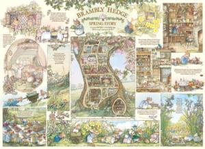Brambly Hedge Spring Story Books & Reading Jigsaw Puzzle By Cobble Hill