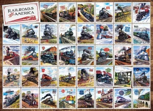 Railroads of America Collage By Cobble Hill