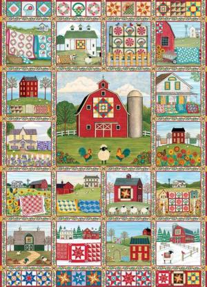 Quilt Country Collage Jigsaw Puzzle By Cobble Hill