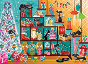 Christmas Cats Collage By Cobble Hill