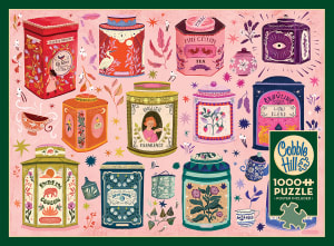 Tea Tin Treasures Collage By Cobble Hill