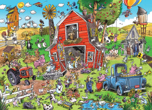 DoodleTown: Farmyard Folly Cartoon By Cobble Hill