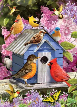 Spring Birdhouse Flower & Garden By Cobble Hill