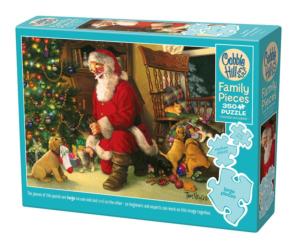 Santa's Lucky Stocking Christmas Family Pieces By Cobble Hill