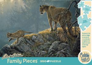 Excursion - Cougar and Kits Animals Family Pieces By Cobble Hill
