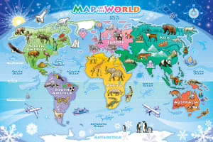 World Map Maps & Geography By Cobble Hill