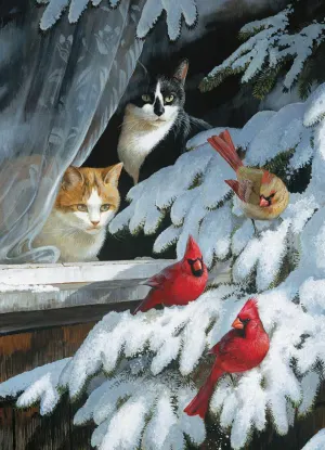 Bird Watchers (Small Box) Winter By Jack Pine