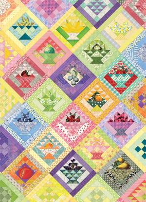 Fruit Basket Quilt Fruit & Vegetable By Cobble Hill