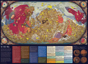 The Planet Mars Maps & Geography By Cobble Hill