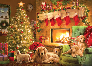 Cozy Fireplace Christmas By Cobble Hill