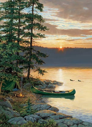 Canoe Lake Sunrise & Sunset By Cobble Hill
