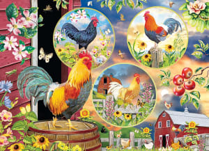 Rooster Magic Collage By Cobble Hill