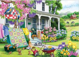Spring Cleaning Around the House Jigsaw Puzzle By Cobble Hill