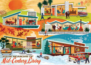 Four Seasons of Mid-Century Living Around the House By Cobble Hill