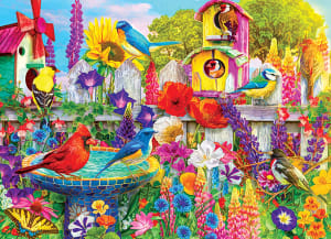 Color Palette - Bird Bath Garden Flower & Garden By RoseArt