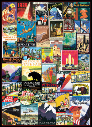Travel USA Collage By Eurographics