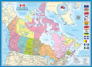 Map of Canada Canada Jigsaw Puzzle By Eurographics