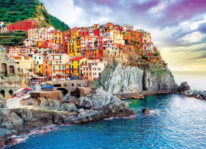 Cinque Terre,Manarola Italy - Mediterranean Oasis Beach & Ocean By Eurographics