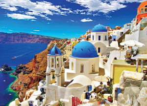 Oia Santorini Greece Europe By Eurographics