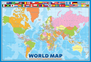 World Map Maps & Geography By Eurographics