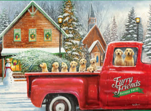 Furry Friends Holiday Farm Christmas By Eurographics