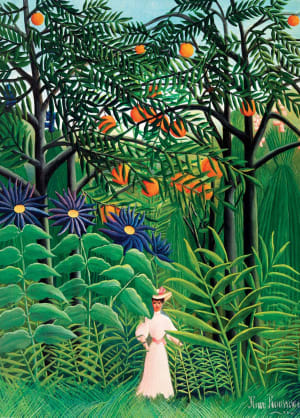 Woman in an Exotic Forest Fine Art By Eurographics