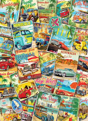 Vintage Travel Collage Collage By Eurographics