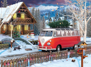 VW Christmas Bus Christmas By Eurographics