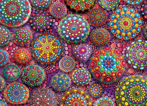 Meditative Mandala Stones Pattern & Geometric By Eurographics
