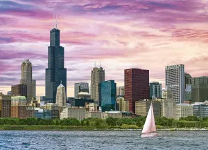 Chicago Skyline Skyline By Eurographics
