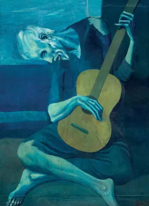 The Old Guitarrist Contemporary & Modern Art By Eurographics