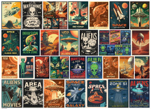Alien Invasion Collage Collage By Eurographics