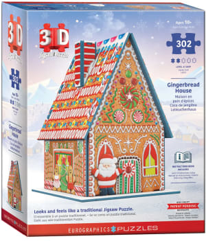 3D Puzzle - Gingerbread House Christmas By Eurographics