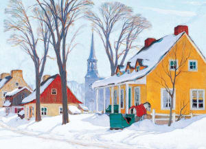 Winter Morning in Baie-St-Paul Canada By Eurographics