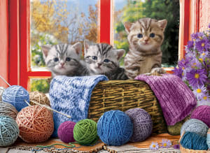 Knittin' Kittens Cats By Eurographics