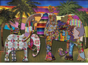 Mother and Child Elephant By Jacarou Puzzles