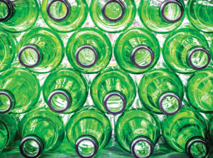Green Bottles Collage By Serious Puzzles