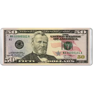 $50 Banknote Mini Puzzle United States By Pigment & Hue