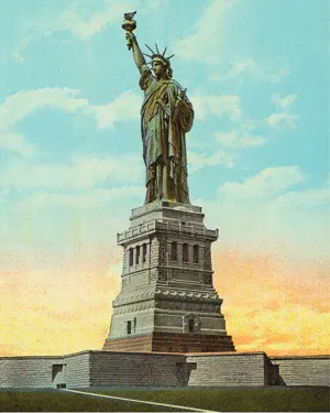 Statue of Liberty Vintage Image New York By Pigment & Hue